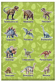 Magnes Dinozaury różne - z imieniem dziecka