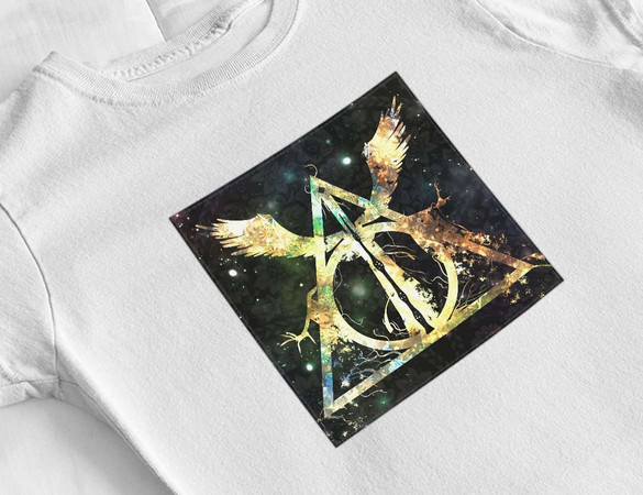 Bluzka damska z naszywką Harry Potter insygnia