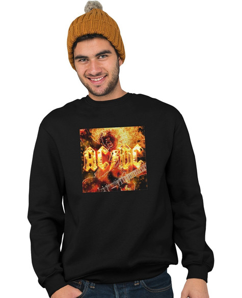 Bluza z naszywką AC/DC   On Fire