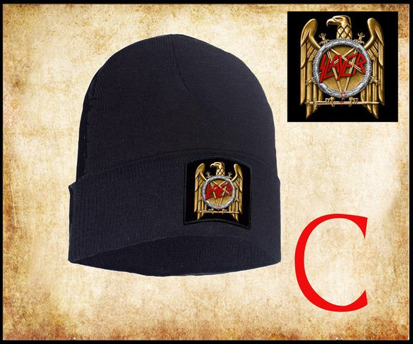 Czapka zimowa z naszywką SLAYER