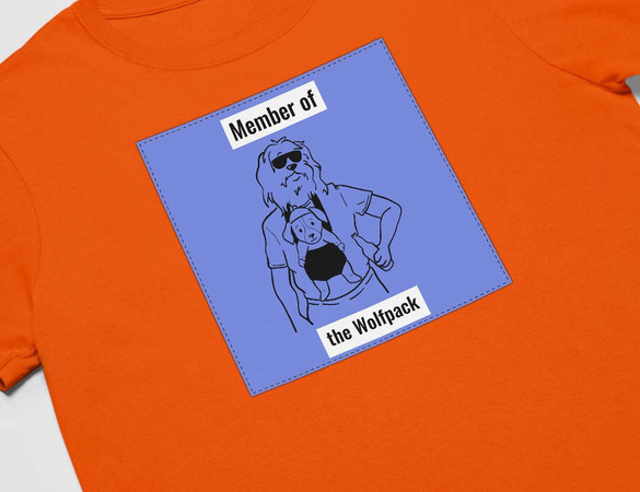 Koszulka z naszywką  Member of the Wolfpack