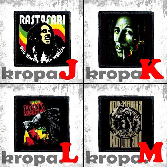 Naszywka BOB MARLEY 10 x 10 cm  Dużo Wzorów!