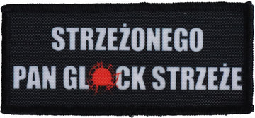 Naszywka dla strzelca Strzeżonego Pan glock strzeże 2