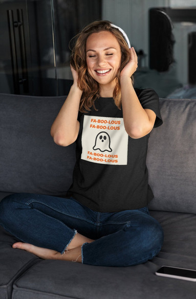 Bluzka damska z naszywką FA-BOO-LOUS