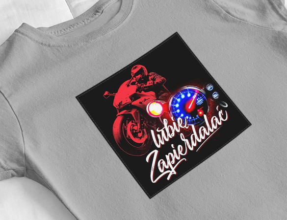 Bluzka damska z naszywką Lubię zapierd..lać 01