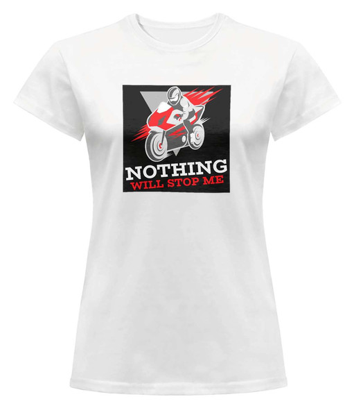 Bluzka damska z naszywką Nothing will stop me