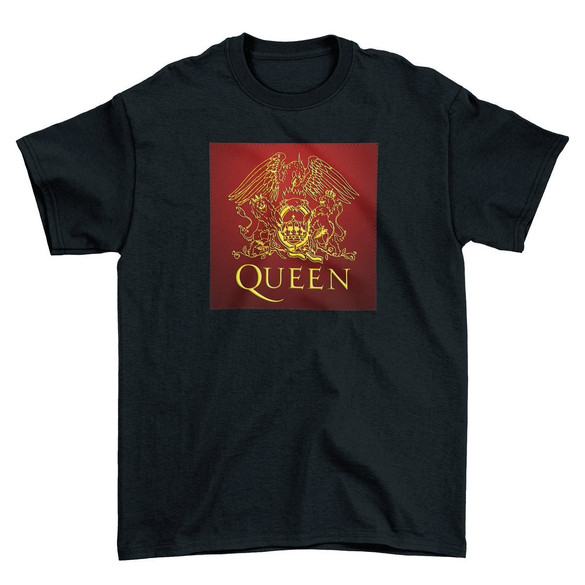 Koszulka z naszywką Queen logo red