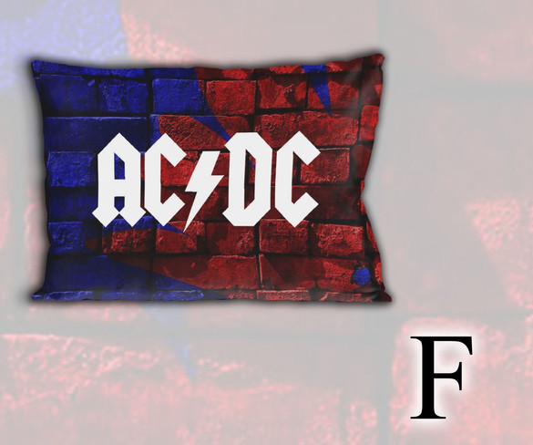 Poduszka AC/DC 60x40cm WZORY
