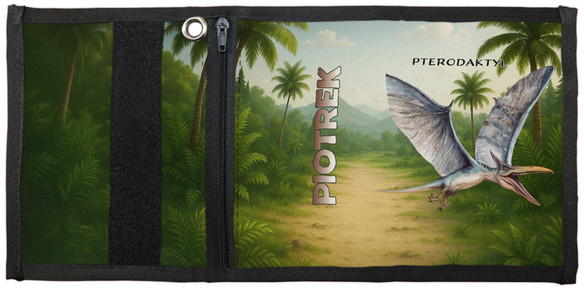 Portfel Dinozaury Pterodaktyl – dodaj imię
