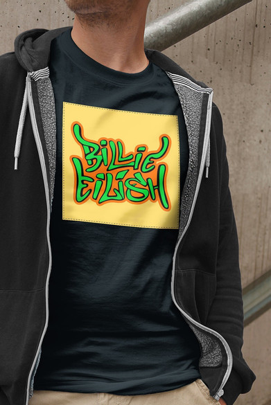 Koszulka z naszywką Billie Eilish 04