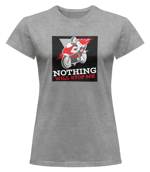 Bluzka damska z naszywką Nothing will stop me