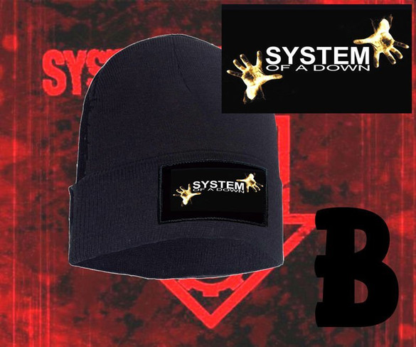 Czapka zimowa z naszywką SYSTEM OF A DOWN