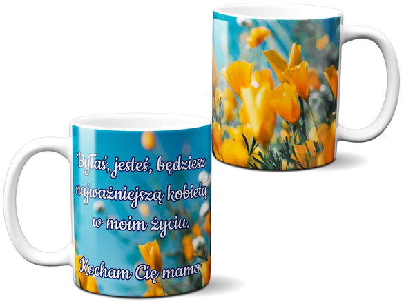 Kubek na Dzień Matki dla Mamy DODAJ NAPIS!