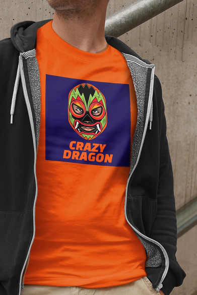 Koszulka z naszywką  Crazy Dragon