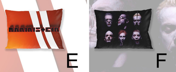 Zestaw RAMMSTEIN poduszka+kubek+GRATIS  WZORY