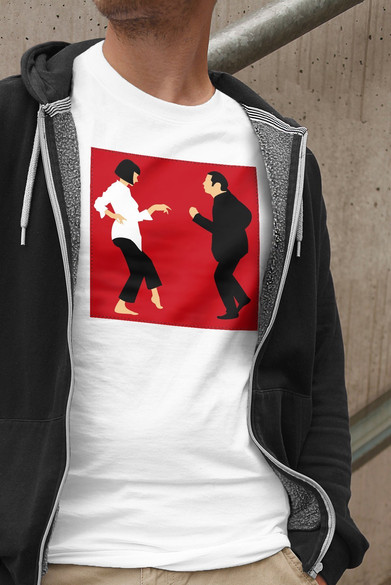 Koszulka z naszywką Pulp Fiction Dance