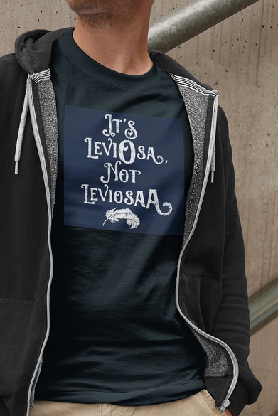 Koszulka z naszywką  Harry Potter leviosa