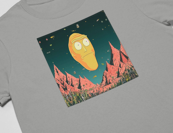 Koszulka z naszywką Rick and Morty 05
