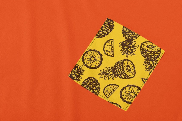 Koszulka z kieszonką ANANASY 3