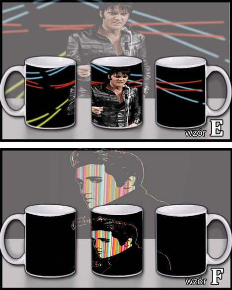 ELVIS PRESLEY Zestaw poduszka kubek WZORY+GRATIS