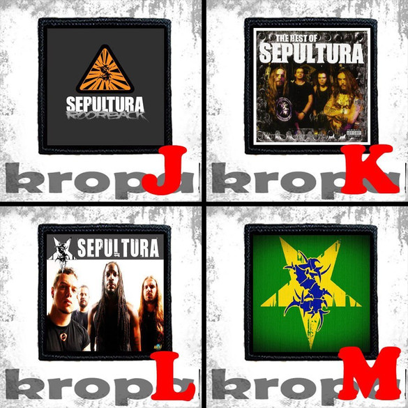 Naszywka SEPULTURA  8 X 8 cm Dużo Wzorów!