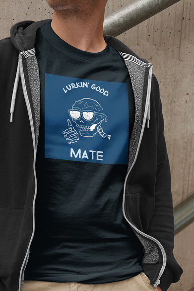 Koszulka z naszywką Lurkin' good mate