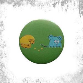 Przypinka PACMAN SEROWY
