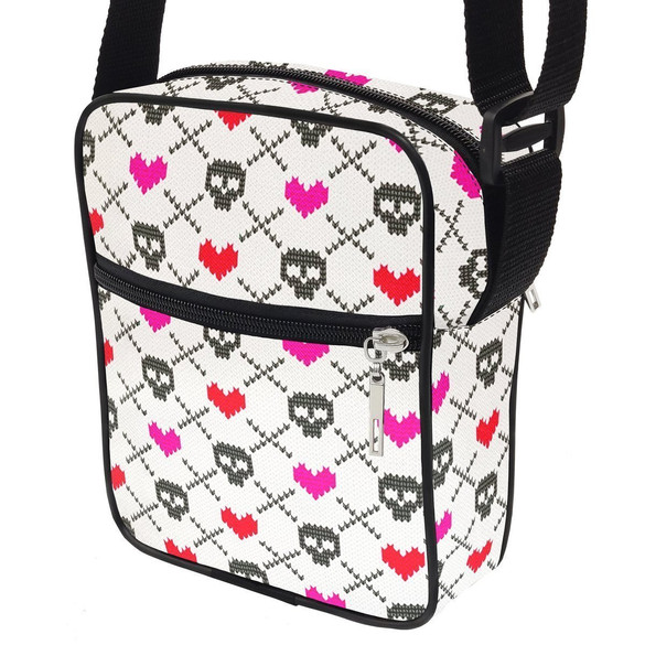 Torba Listonoszka CZASZKI SERCA Dodaj Napis!