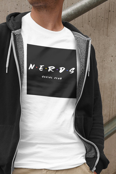 Koszulka z naszywką Friends -NERDS