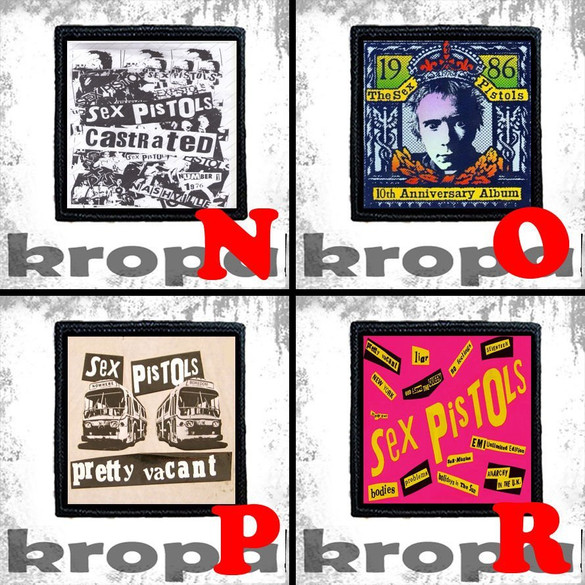 Naszywka SEX PISTOLS 8 X 8 cm Dużo Wzorów!