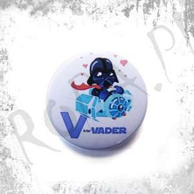 Przypinka V IS FOR VADER