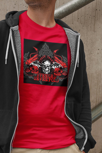 Koszulka z naszywką Avenged Sevenfold 01
