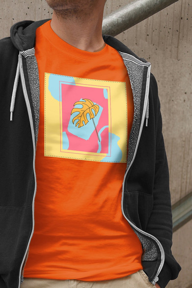 Koszulka z naszywką Monstera