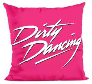 Poduszka Dirty Dancing logo pink