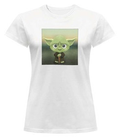 Bluzka damska z naszywką YODA Star Wars