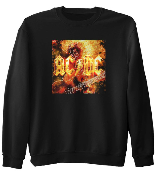 Bluza z naszywką AC/DC   On Fire