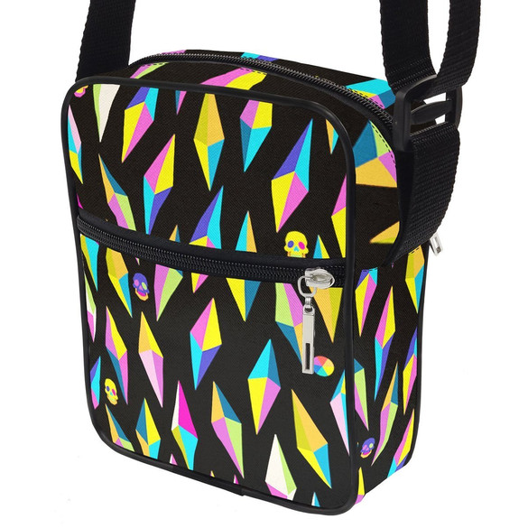 Torba Listonoszka CZASZKI DIAMENTY Dodaj Napis!