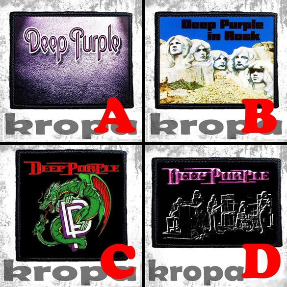 Naszywka DEEP PURPLE 8 X 8 cm Dużo Wzorów!