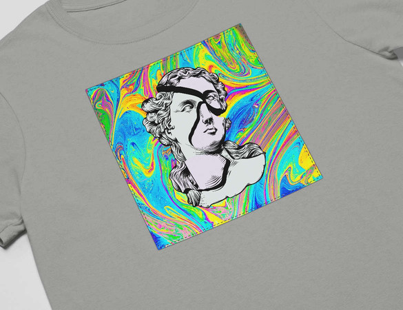 Koszulka z naszywką Psychodelic 05