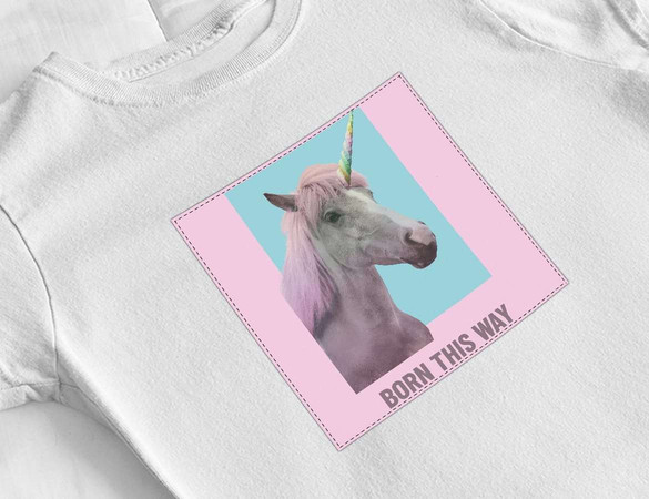 Bluzka damska z naszywką Born this way