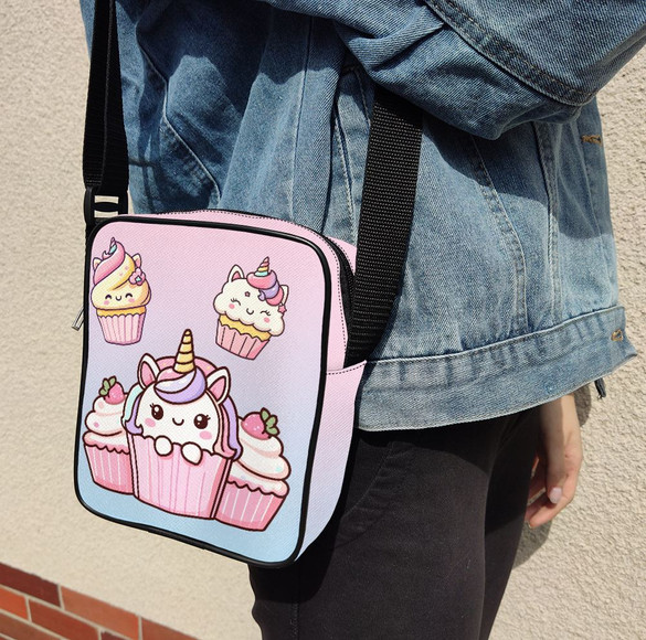 Listonoszka Jednorożec Kawaii muffinka – słodki styl, dla dziewczynki