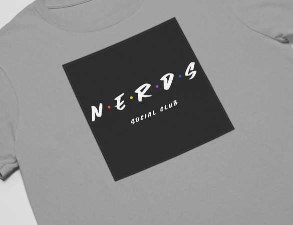 Koszulka z naszywką Friends -NERDS