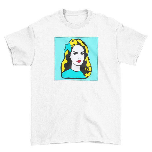 Koszulka z naszywką LANA DEL REY  pop art