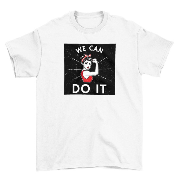 Koszulka z naszywką We Can Do It