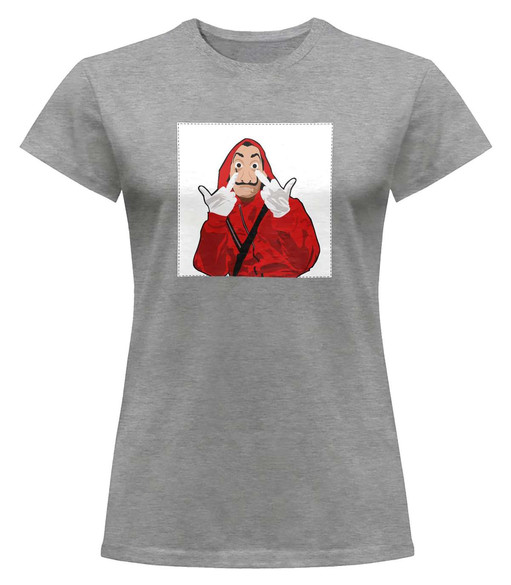 Bluzka damska z naszywką Dom z papieru 03