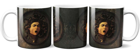 Kubek Głowa meduzy Caravaggio