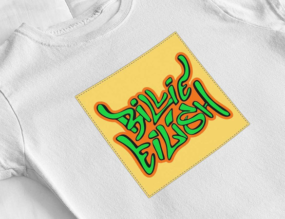 Bluzka damska z naszywką Billie Eilish 04