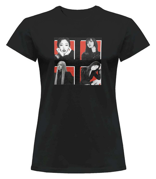 Bluzka damska z naszywką BlackPink Squad