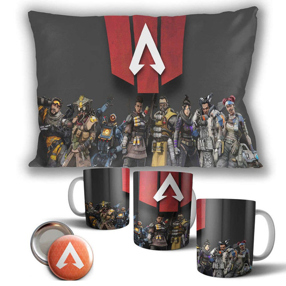 APEX LEGENDS Zestaw poduszka kubek WZORY+GRATIS
