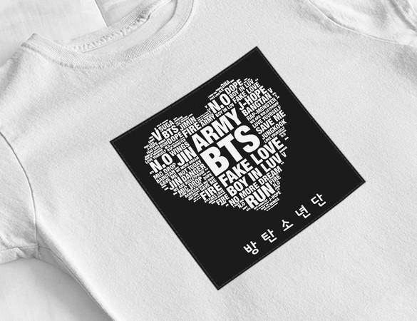 Bluzka damska z naszywką BTS Army